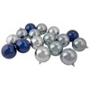 Northlight 32ct Shatterproof Christmas Ball Ornament Set 3.25" - Silver/Blue - image 3 of 3