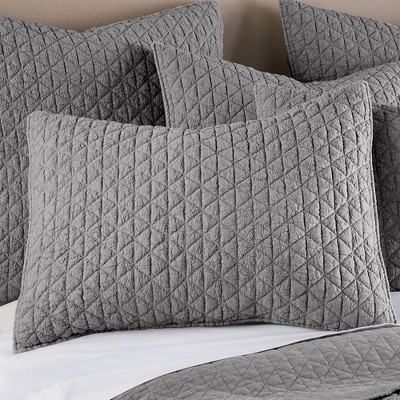 Gray Twin Reversible Microfiber Quilt Set