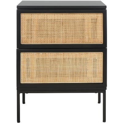 Zadie 2 Drawer Rattan Nightstand - Safavieh