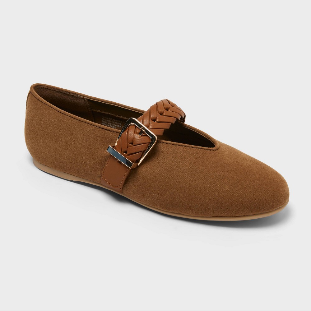 Women's Brandi Flats - Universal Thread™ Tan 8