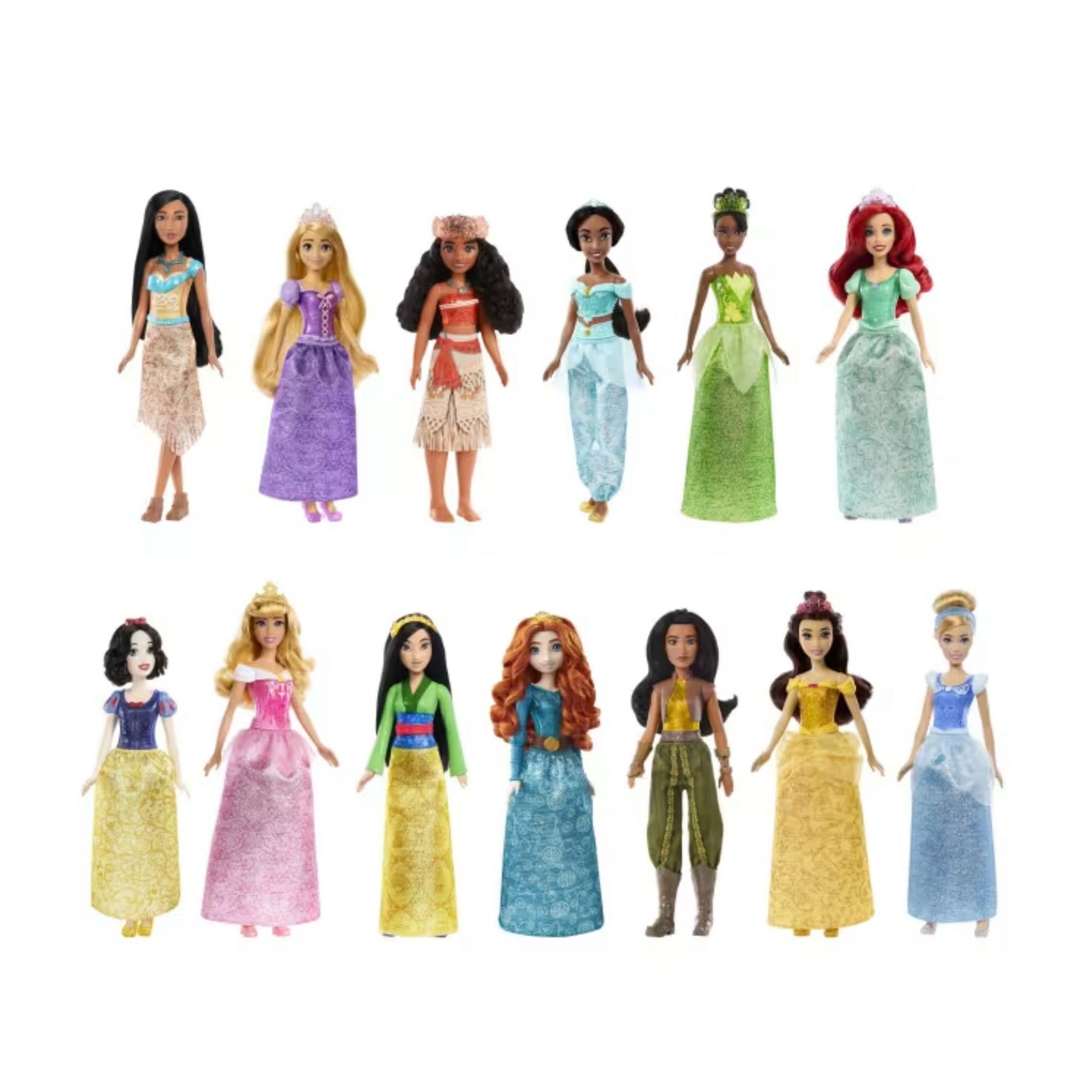 Disney Princess Core Fashion Doll Assortment set of 6 randomly selected characters