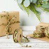 Juvale Burlap Leaf Ribbon - Jungle Party, Safari Party, Fairy Party, Enchanted Forest Decor (4 Rolls, 65.6 Ft Total) - 3 of 4