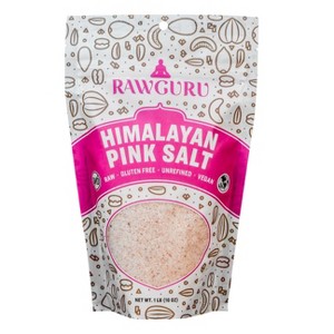 RawGuru Organic Himalayan Pink Crystal Salt - 16 oz - 1 of 4