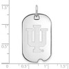 Black Bow Jewelry 14k White Gold Indiana Hoosiers NCAA Pendant - 2 of 3