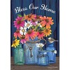 Bless Our Home Mason Jars Summer House Fl;ag Floral 28" x 40" Briarwood Lane - 3 of 4