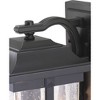 Progress Lighting Abbott 1-Light Medium Wall Lantern in Antique Pewter with Seeded Glass Shade - 2 of 4