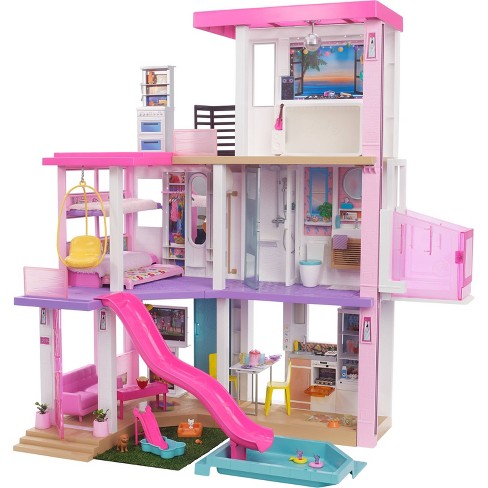 Barbie Dreamhouse Dollhouse With Pool, Slide, Elevator, Lights &amp; Sounds  3.75&#39; : Target