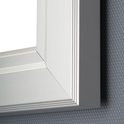 Large Silver Aluminum Enclosed Magnetic Bulletin Board with Lock & Key