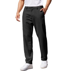 COOFANDY Men's Casual Pants Classic Fit Straight Legs Flat Front Twill Pants - 1 of 4