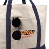 The University of Texas Rio Grande Valley Vaqueros Primary Logo Canvas Tote Bag With External Pocket, Reusable Shoulder Bag for Shopping, School, - 2 of 4