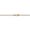 Black Bow Jewelry 1.15mm, 14k Yellow Gold, Diamond Cut Rope Chain Anklet or Bracelet - 3 of 4