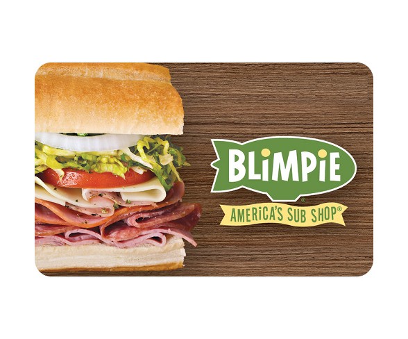 Blimpie Gift Card (Email Delivery)
