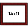 PosterPalooza | Photo Size Weathered Red Picture Frame - UV Acrylic, Foam Board Backing, Hanging Hardware - 2 of 4