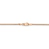 Black Bow Jewelry 1.2mm, 14k Rose Gold, Diamond Cut Solid Spiga Chain Necklace - 3 of 4