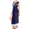 LA LEELA Women's Summer Open Front Lightweight Vacation Beachwear Long Bathing Suit Duster Holiday Swimwear Cardigan - 2 of 4