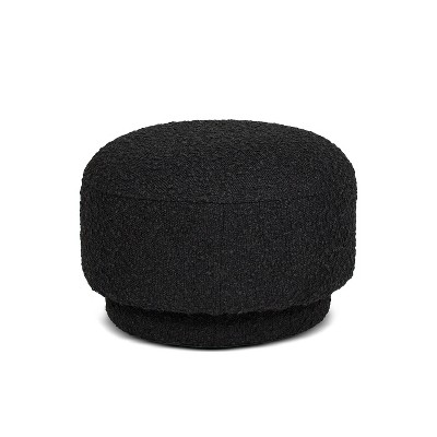 UPHA 15" H Boucle Mushroom shaped Footstool Ottoman for Living Room
