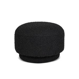 UPHA 15" H Boucle Mushroom shaped Footstool Ottoman for Living Room - 1 of 3