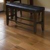 Royal Hampton Wooden Counter Height Bench, Black & Espresso Brown - 3 of 4