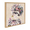 Kate & Laurel All Things Decor 22"x22" Sylvie LuLu Framed Canvas: Inkheart Design, Sawtooth Back - 3 of 4