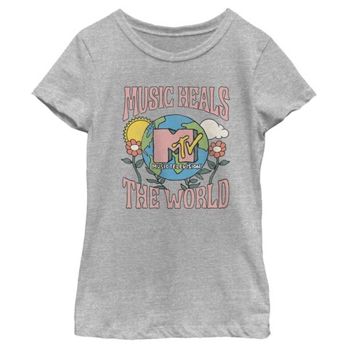 Girl's MTV Music Heals the World T-Shirt - image 1 of 4