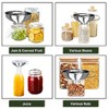 Akoasm 5-Piece Stainless Steel Wide Mouth Funnels for Canning and Jar Filling-Silver - 4 of 4