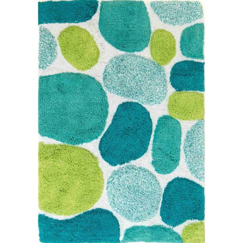 Chesapeake Pebbles Arctic Blue Bath Runner (24x60)