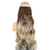 Unique Bargains Women's Halloween Big Wavy Hair Extensions High Temperature Fiber Gradient Light Beige 1 Pc - 2 of 3