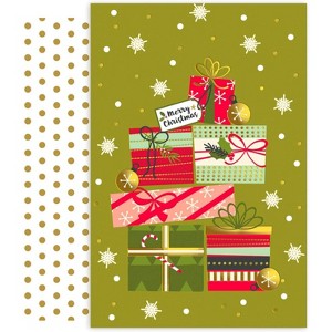 Masterpiece Holiday Collection Petites 18-Count Christmas Cards, Pile of Presents - 1 of 1