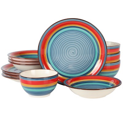 Bee & Willow™ Home Milbrook 16-Piece Dinnerware Set in Blue, 16 Piece -  Food 4 Less