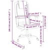 vidaXL Gray Office Chair - Breathable Mesh Fabric and Faux Leather, Adjustable Height with 360-Degree Swivel, Rolling Castors - 4 of 4