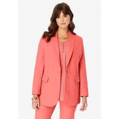 Roaman's Plus Size Bendover Blazer