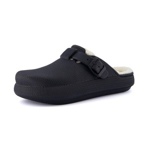 CUSHIONAIRE Women's Fable Recovery Clog with Faux Fur Lining and +Comfort - 1 of 4