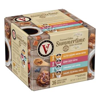 Victor Allen's Coffee Summertime Coffee Variety Pack, Medium Roast, 36 Count, Single Serve Coffee Pods for Keurig K-Cup Brewers