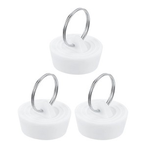Unique Bargains Bathroom Kitchen Laundry Rubber Hanging Ring Sink Bathtub Drain Stoppers - 1 of 4