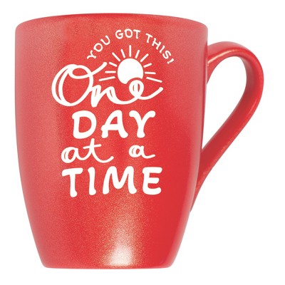 Elanze Designs You Got This One Day At A Time Crimson Red 10 ounce New Bone China Coffee Cup Mug