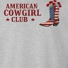 Rerun Island Men's American Cowgirl Club Americana 4Th Of July Long Sleeve Graphic Cotton Pullover Sweatshirt - 2 of 4