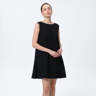 Женские платья A New Day Women's Relaxed Mini A-Line Dress - A New Day™ Black M — фото 4