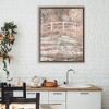 Stupell Industries Peach Impressionist Bridge Floating Frame Canvas Art - 3 of 4