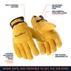 RefrigiWear Stretch Knuckle Insulated Leather Gloves - Extreme Cold Protection, Flexible & Durable Work Gloves - 3 of 4
