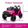 12V Ride On Car for Kids, Electric Vehicle Toddles, Battery Powered Truck Car Toy with RC, LED, Music, 4-Wheel Suspension - 2 of 4