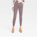 Women's Mid-Rise Straight Leg Ankle Utility Pants - Knox Rose™ Brown