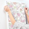 Disney Princess Royal Floral Peel and Stick Kids' Wallpaper - RoomMates: Vinyl, Self-Adhesive, Botanical, 28 Sq Ft Coverage - 3 of 4