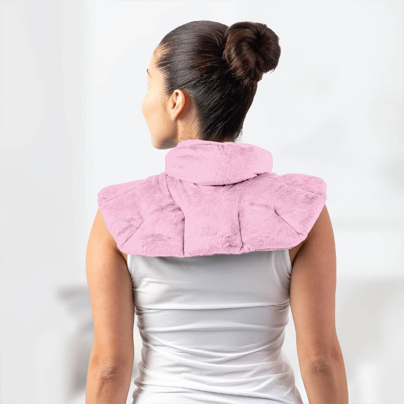 Sharper Image Neck and Shoulder Massage Body Wrap - Pink, 4 of 9