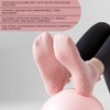 Anna-Kaci 3-Piece Women's Low-Cut Grip Socks Set with Breathable Knit Texture and Soft Stretch Non-Slip Design - 3 of 4