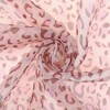 INSPIRE CHIC Women's Leopard Printed Chiffon Square/Long Lightweight Soft Sheer Neck Scarves 1Pc - 4 of 4