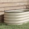 Okak Outdoor Galvanized Raised Garden Bed Kit, Elevated Planter Box with Safety Edging, Easy DIY for Flowers, Herbs, Vegetables - 3 of 4