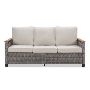 Buenhomino Outdoor PE Wicker Furniture Set – Modular Chairs, Sofas, Ottomans & Tables with All-Weather Cushions for Patio, Garden, Deck & Porch - 1 of 4