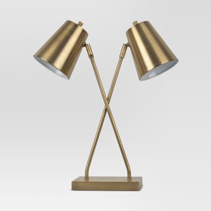 Olson Two Head Task Lamp Brass Lamp Only - Project 62