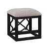 Vynxaria 3-Piece Black Rolling Desk and Stool Set with Casters - 2 Built-in Charging Ports for Home Office and Study Spaces - 4 of 4