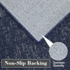 Modern Area Rugs for Living Room Bedroom, Solid Indoor Carpets, Low Pile Non-Slip Rug - 4 of 4